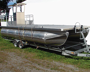 25′ Barge For Rent - View 1